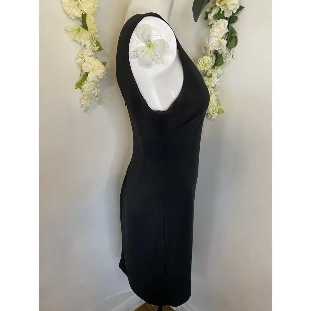 Guess Bodycon Knit‎ Dress Black Gold Braided Detail Sexy Clubwear Size 10 NWOT - Picture 13 of 16